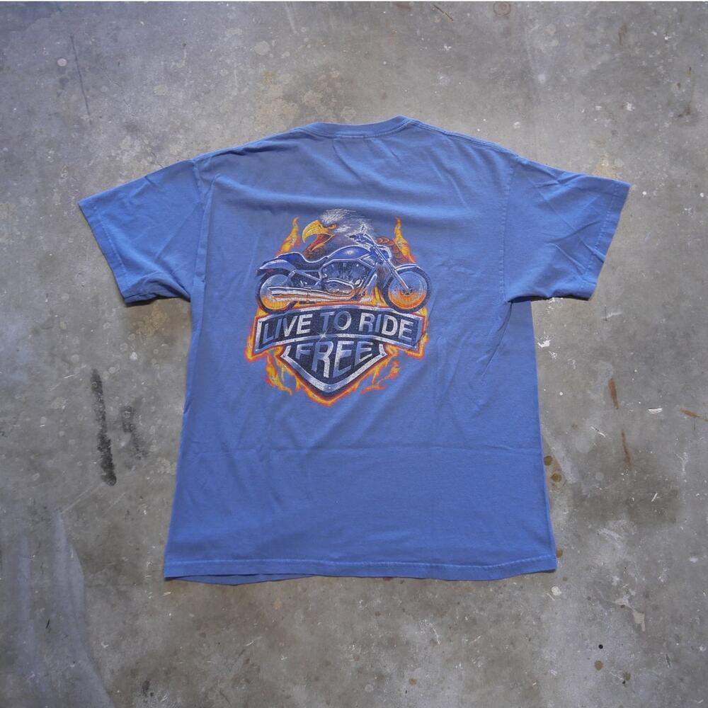 2012 Bike Week‎ Colorado Live to Ride Free Graphic Tee Mens Size L